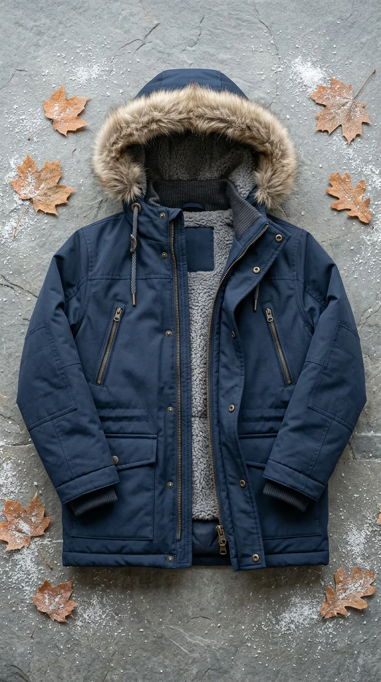 Erkek Çocuk Su Geçirmez Kapüşonlu Outdoor Mont - Termal Polar Astarlı & Rüzgar Korumalı